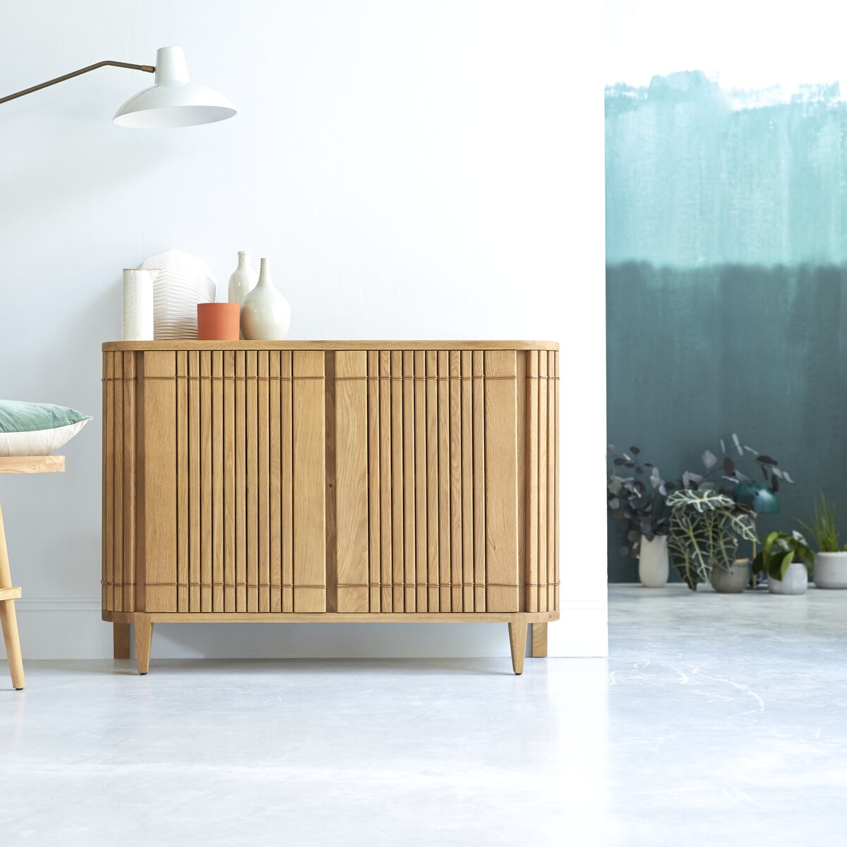 Koppar - Buffet aus massivem Eichenholz 115 cm Koppar - Buffet aus massivem Eichenholz 115 cm
