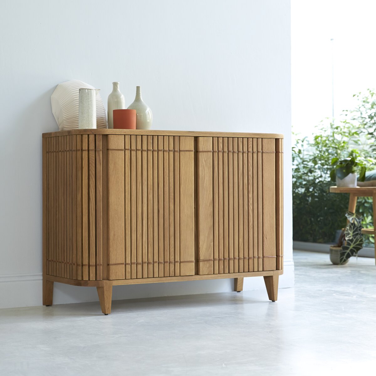 Koppar - Buffet aus massivem Eichenholz 115 cm Koppar - Buffet aus massivem Eichenholz 115 cm