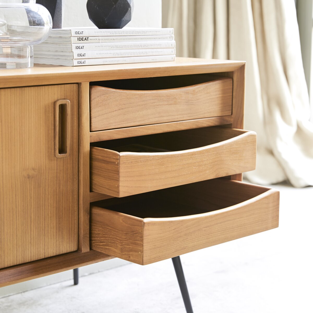 Simen - Teak TV Stand 155 cm Simen - Teak TV Stand 155 cm