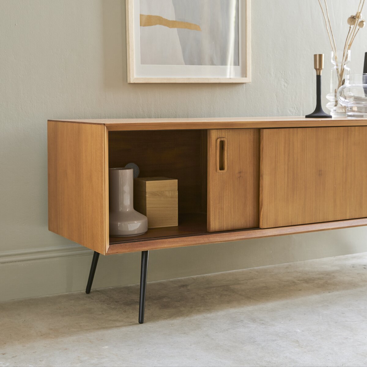 Simen - TV Schrank aus Teak 155 cm Simen - TV Schrank aus Teak 155 cm