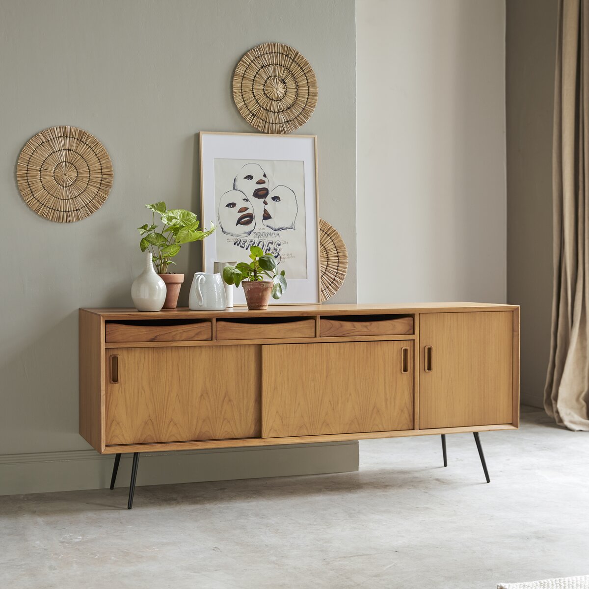 Simen - Buffet in teak 170 cm Simen - Buffet in teak 170 cm