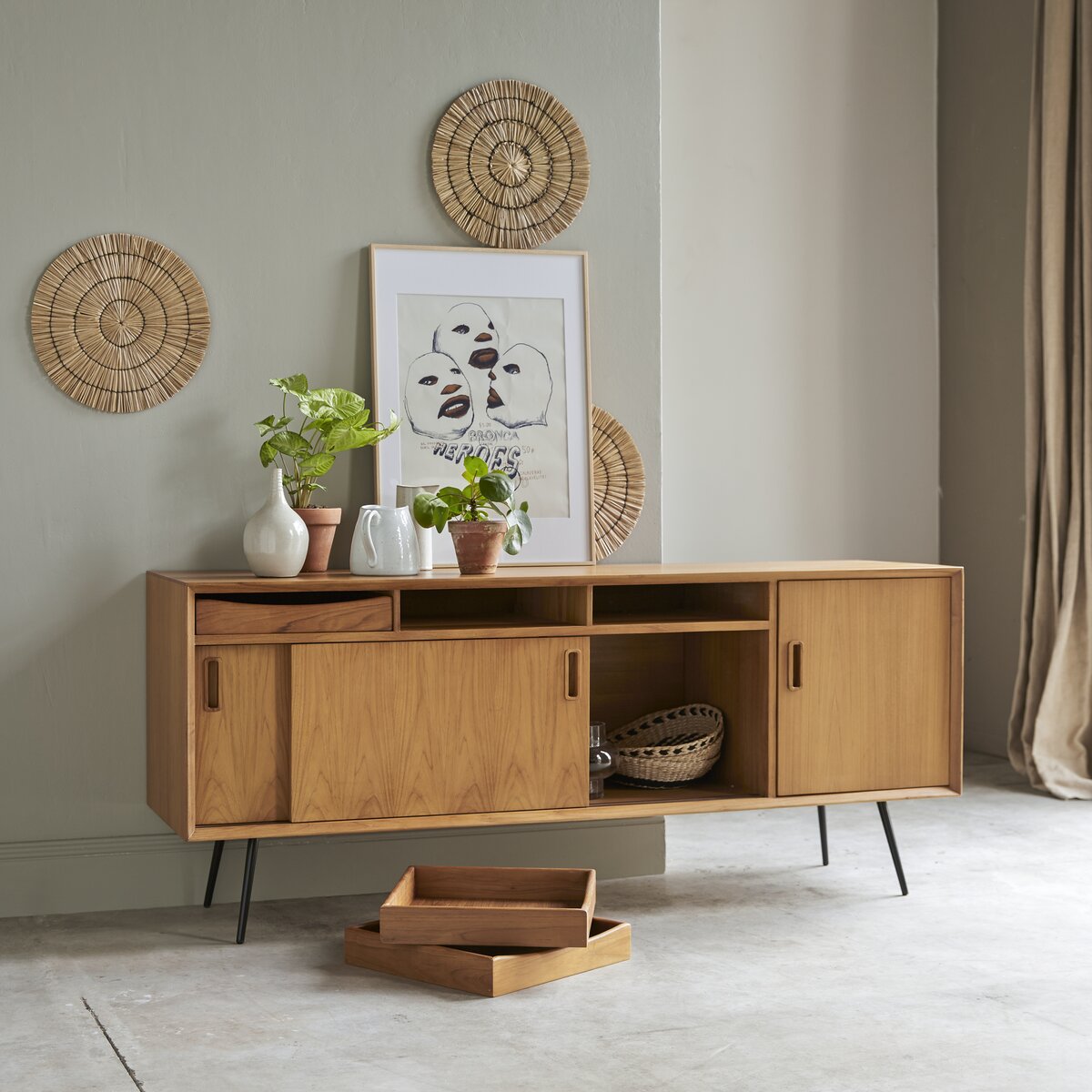 Simen - Buffet in teak 170 cm Simen - Buffet in teak 170 cm