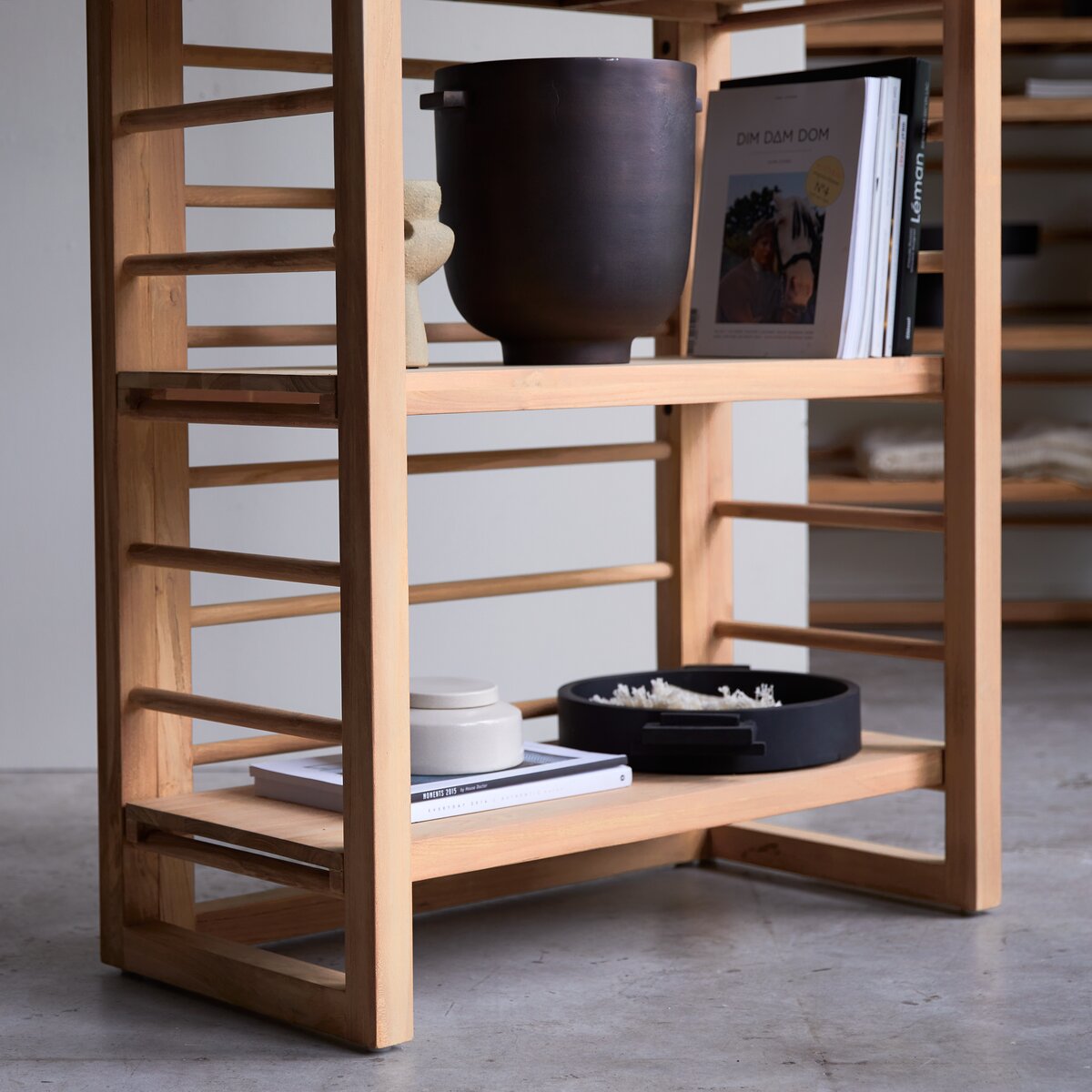 Libreria in teak 180 cm - Arredo per il soggiorno - Tikamoon