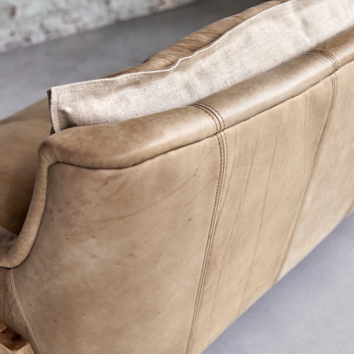 Woodnest - Sofa 3-Sitzer aus massivem Eichenholz und Leder Cheyenne Woodnest - Sofa 3-Sitzer aus massivem Eichenholz und Leder Cheyenne