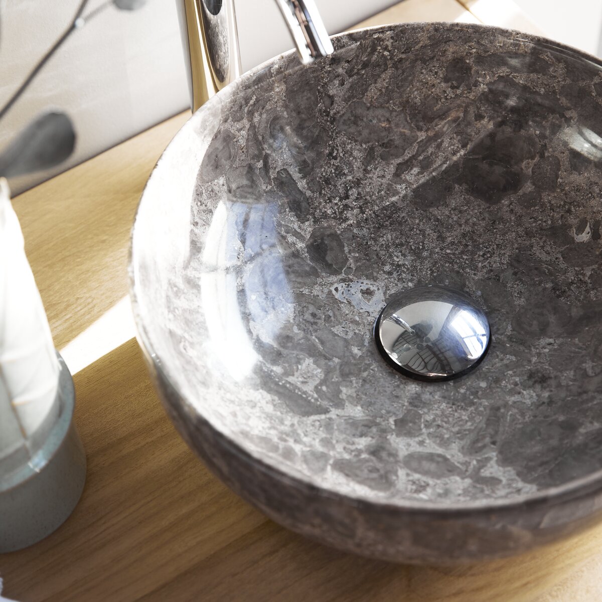 Pia - Waschbecken aus Marmor light grey Pia - Waschbecken aus Marmor light grey