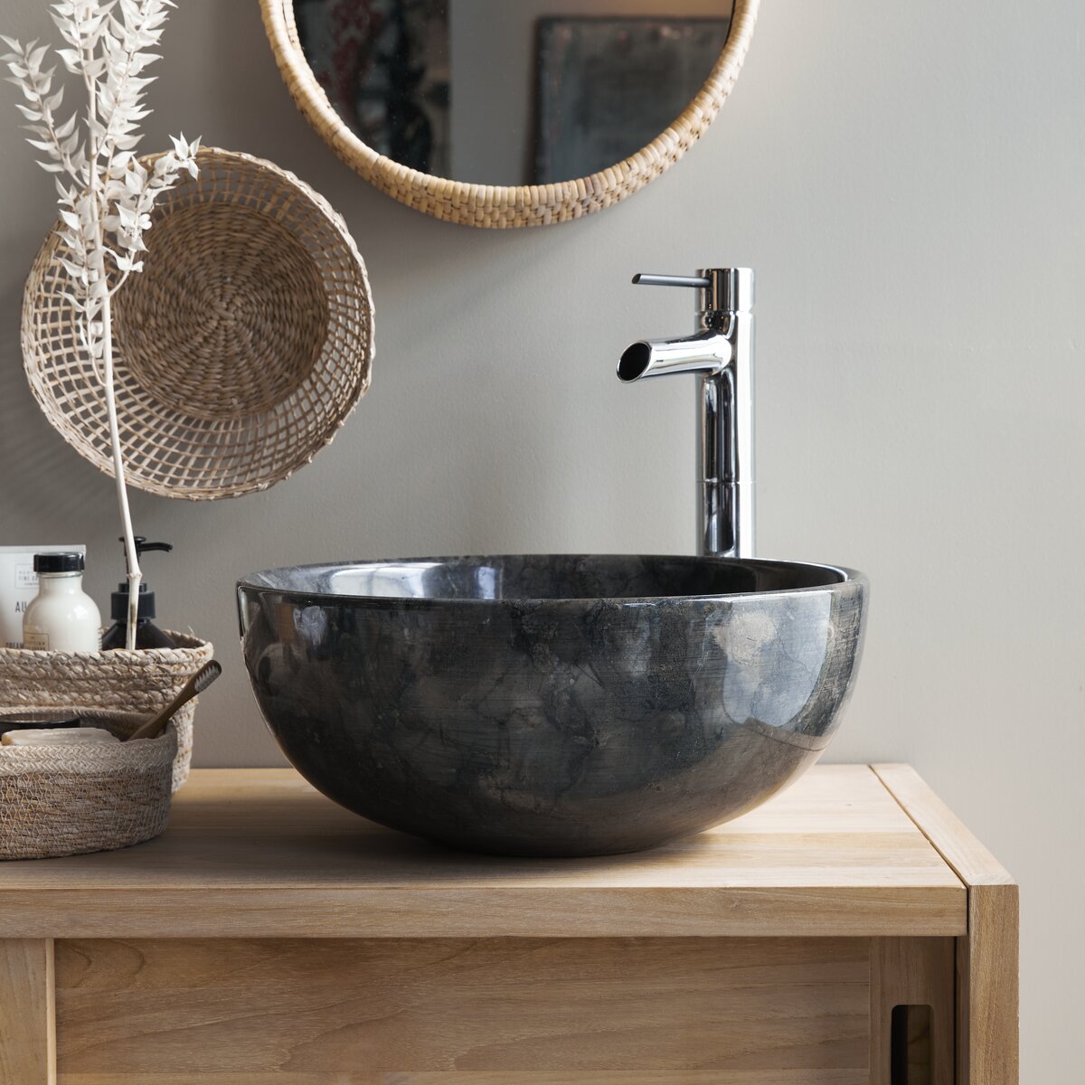 Mia - Vasque en marbre dark grey Mia - Vasque en marbre dark grey