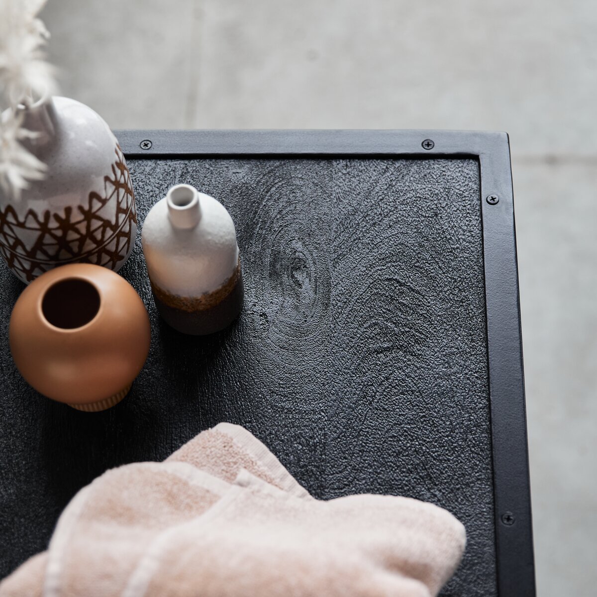 Metal vanity unit 140 cm Bathroom furniture Tikamoon