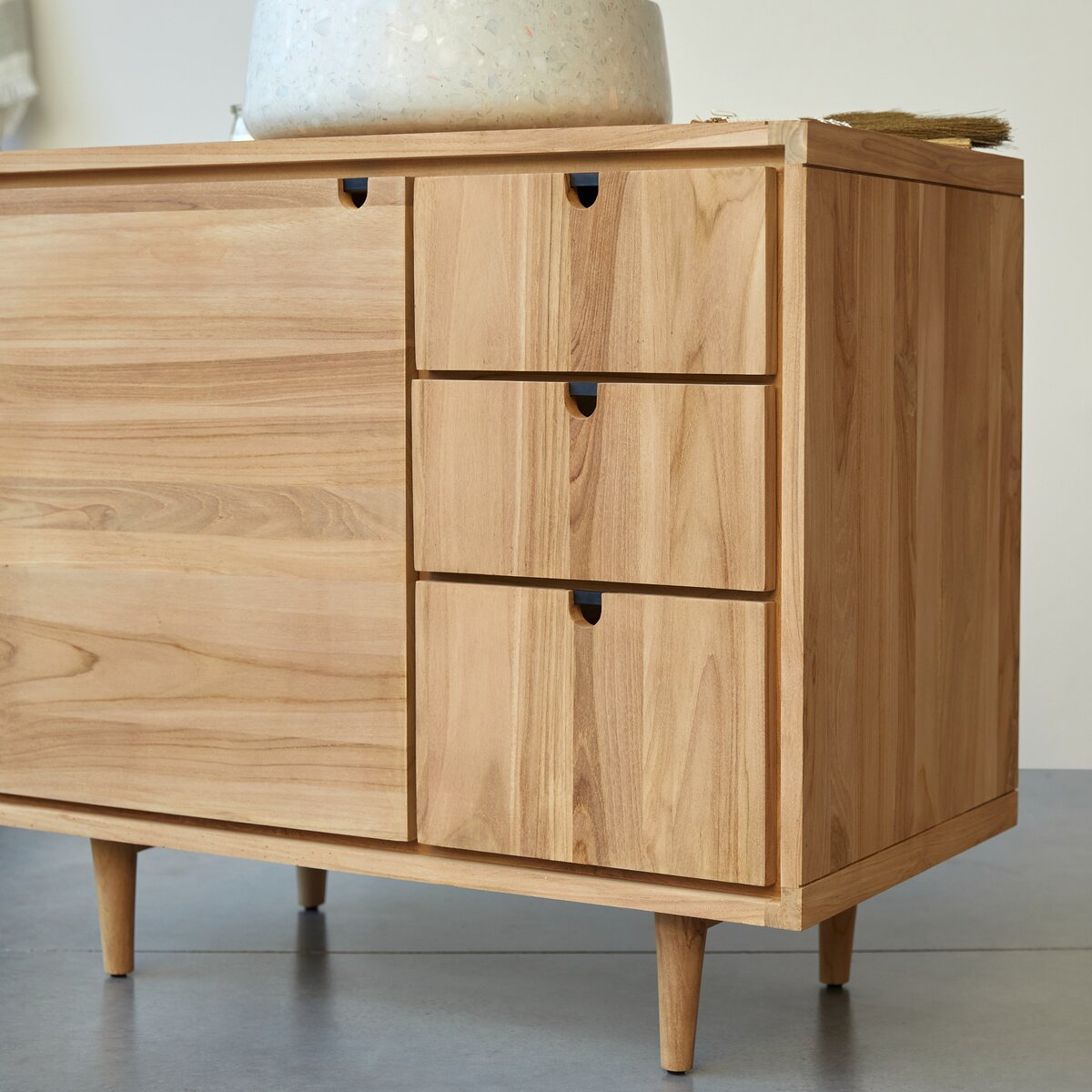 Jonàk - Waschtischunterschrank aus massivem Teakholz 95 cm Jonàk - Waschtischunterschrank aus massivem Teakholz 95 cm