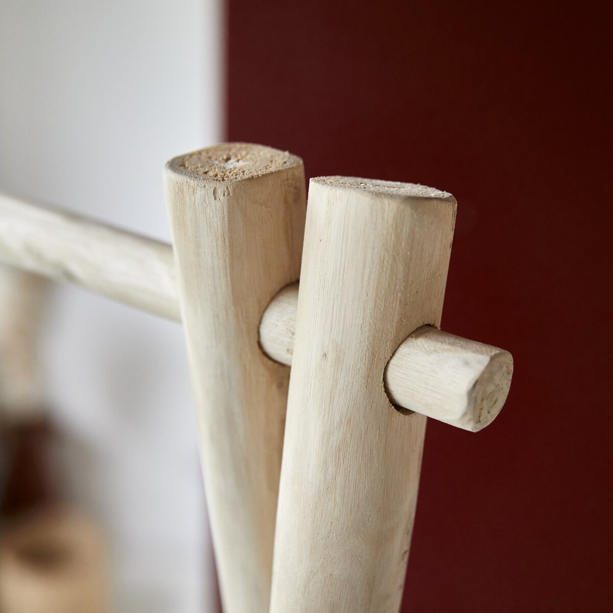 160 cm teak linen rack, Bathroom accessory, Tikamoon