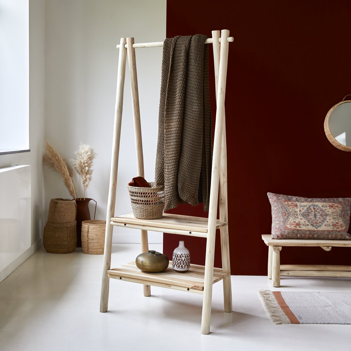 Kilim - Colgador en teca maciza Kilim - Colgador en teca maciza