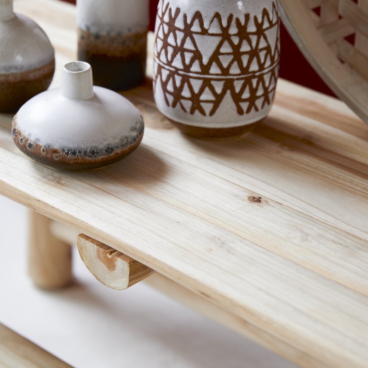Kilim - Deko-Bank aus massivem Teakholz Kilim - Deko-Bank aus massivem Teakholz