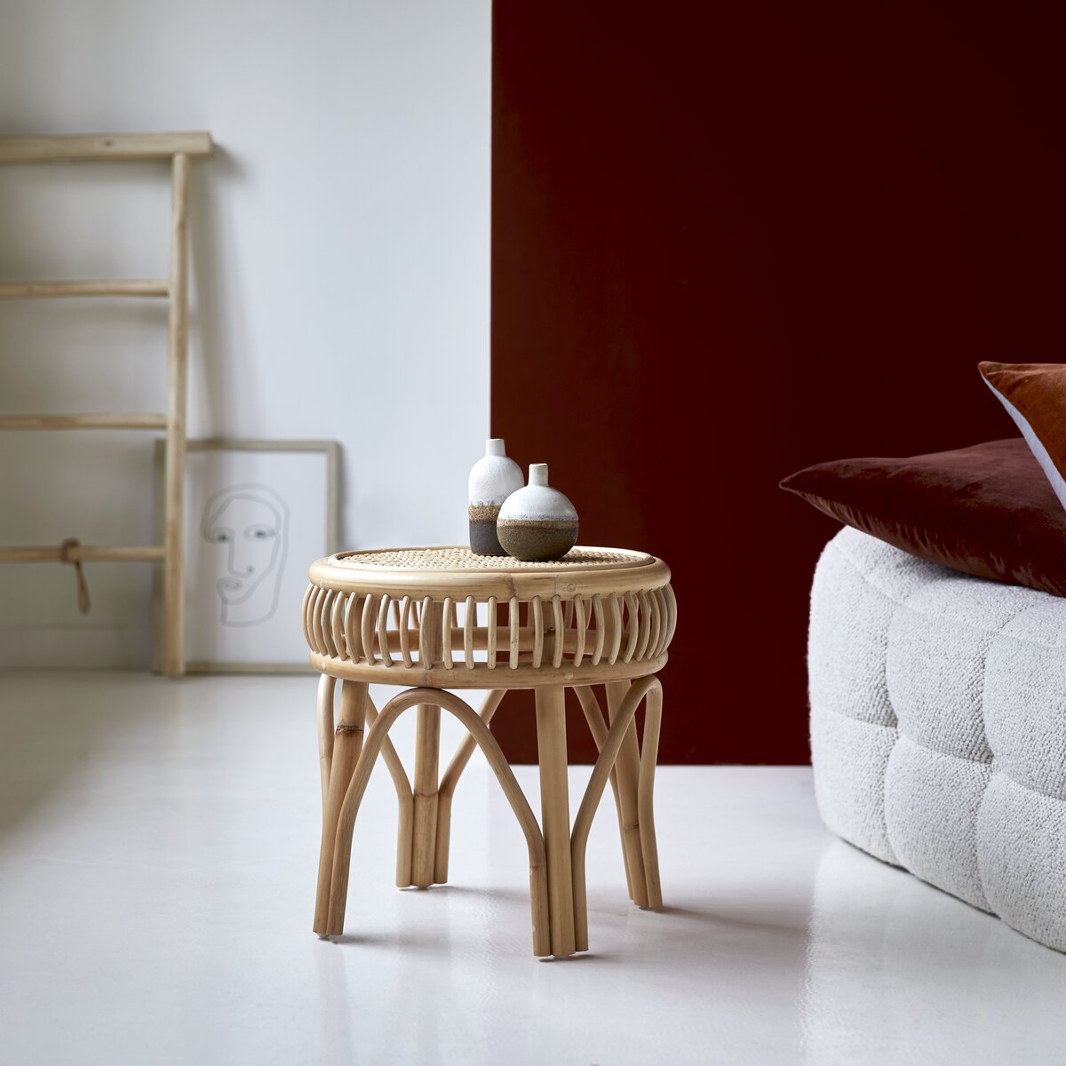 Zita - Beistelltisch aus Rattan Zita - Beistelltisch aus Rattan