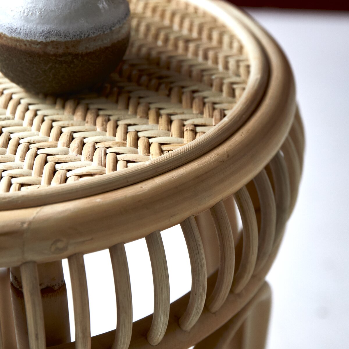 Rattan wicker on sale side table