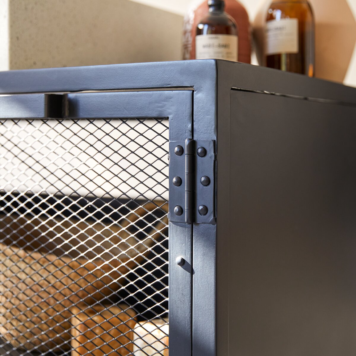 Romy - Mango wood and metal vanity unit 95 cm Romy - Mango wood and metal vanity unit 95 cm