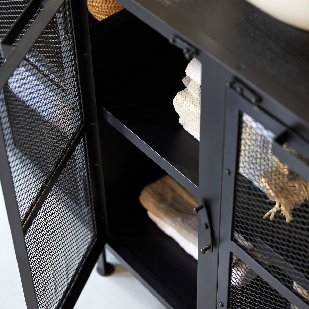 Romy - Mango wood and metal vanity unit 140 cm Romy - Mango wood and metal vanity unit 140 cm