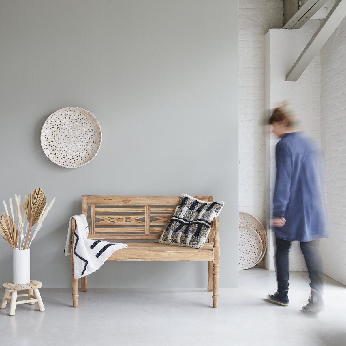 Marceau - Bank aus recyceltem massivem Teakholz Marceau - Bank aus recyceltem massivem Teakholz