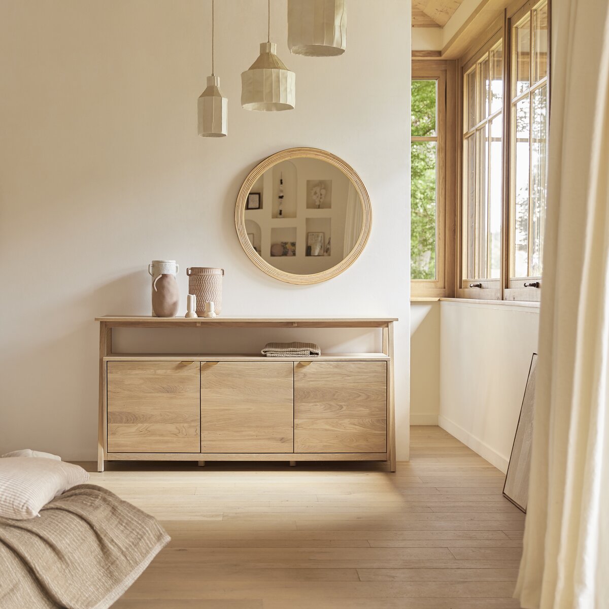 Pola - Buffet in quercia massello 165 cm Pola - Buffet in quercia massello 165 cm