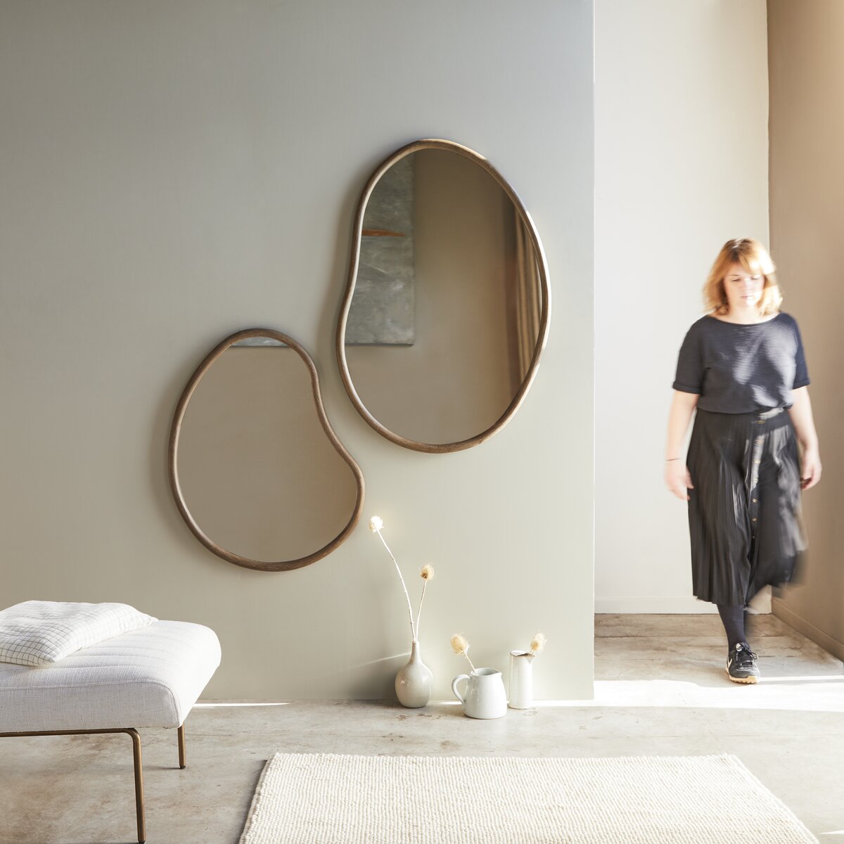 Dim - Miroir en mindi 100x70 cm Dim - Miroir en mindi 100x70 cm