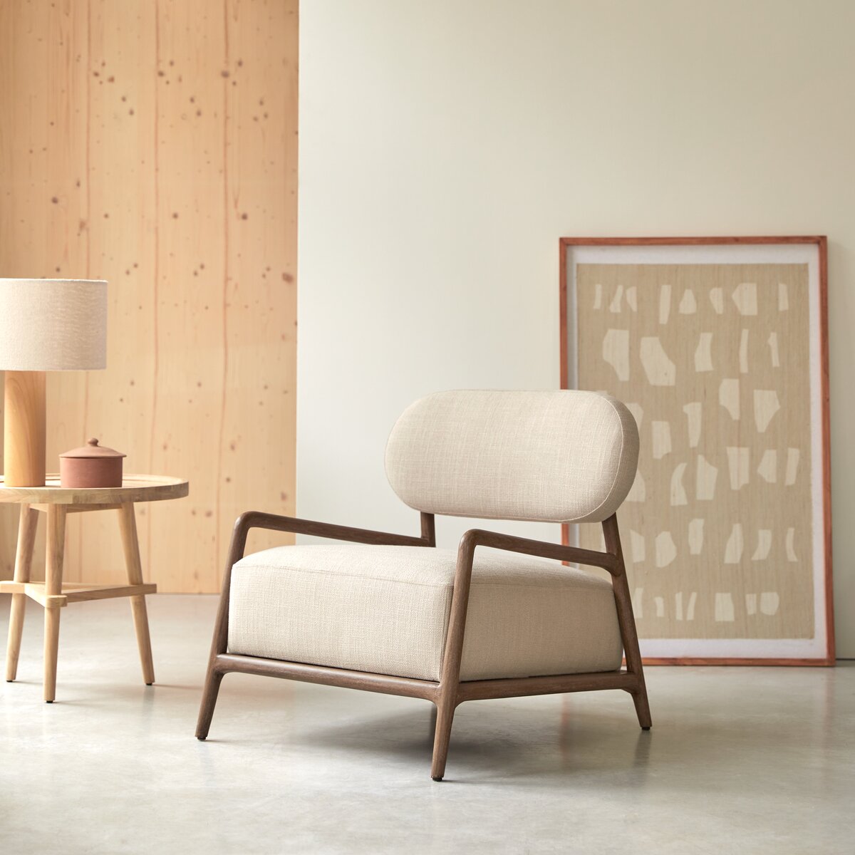 Romane - Sillón en madera de mindi macizo