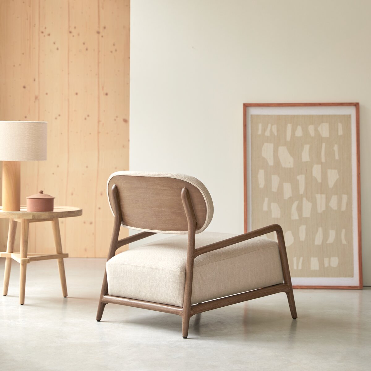 Romane - Sillón en madera de mindi macizo Romane - Sillón en madera de mindi macizo