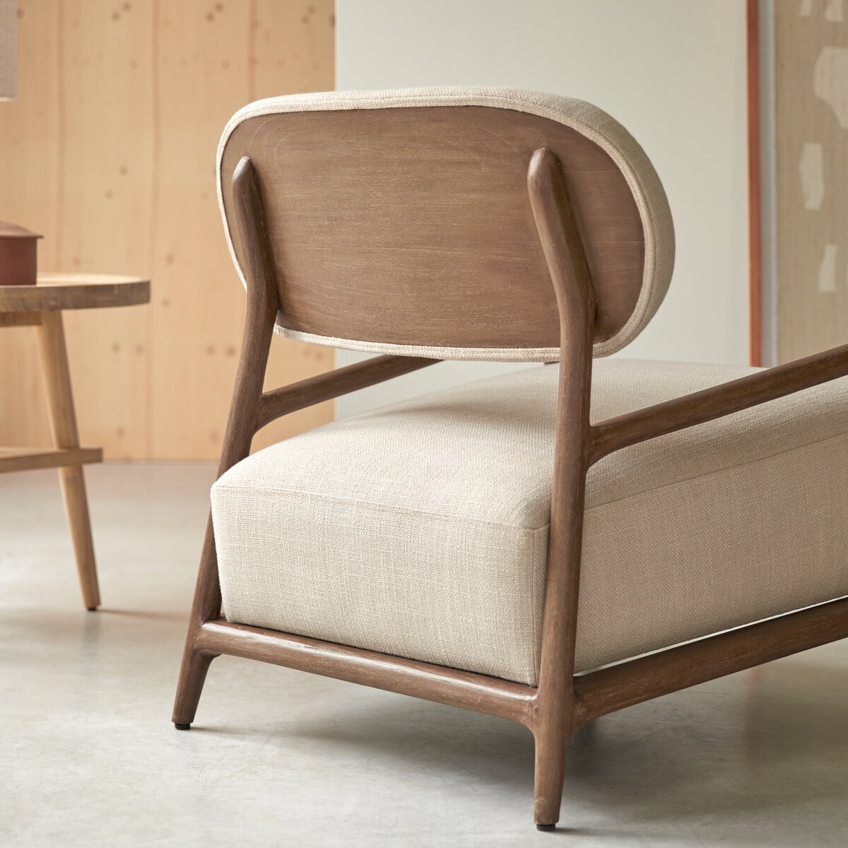 Romane - Sillón en madera de mindi macizo Romane - Sillón en madera de mindi macizo