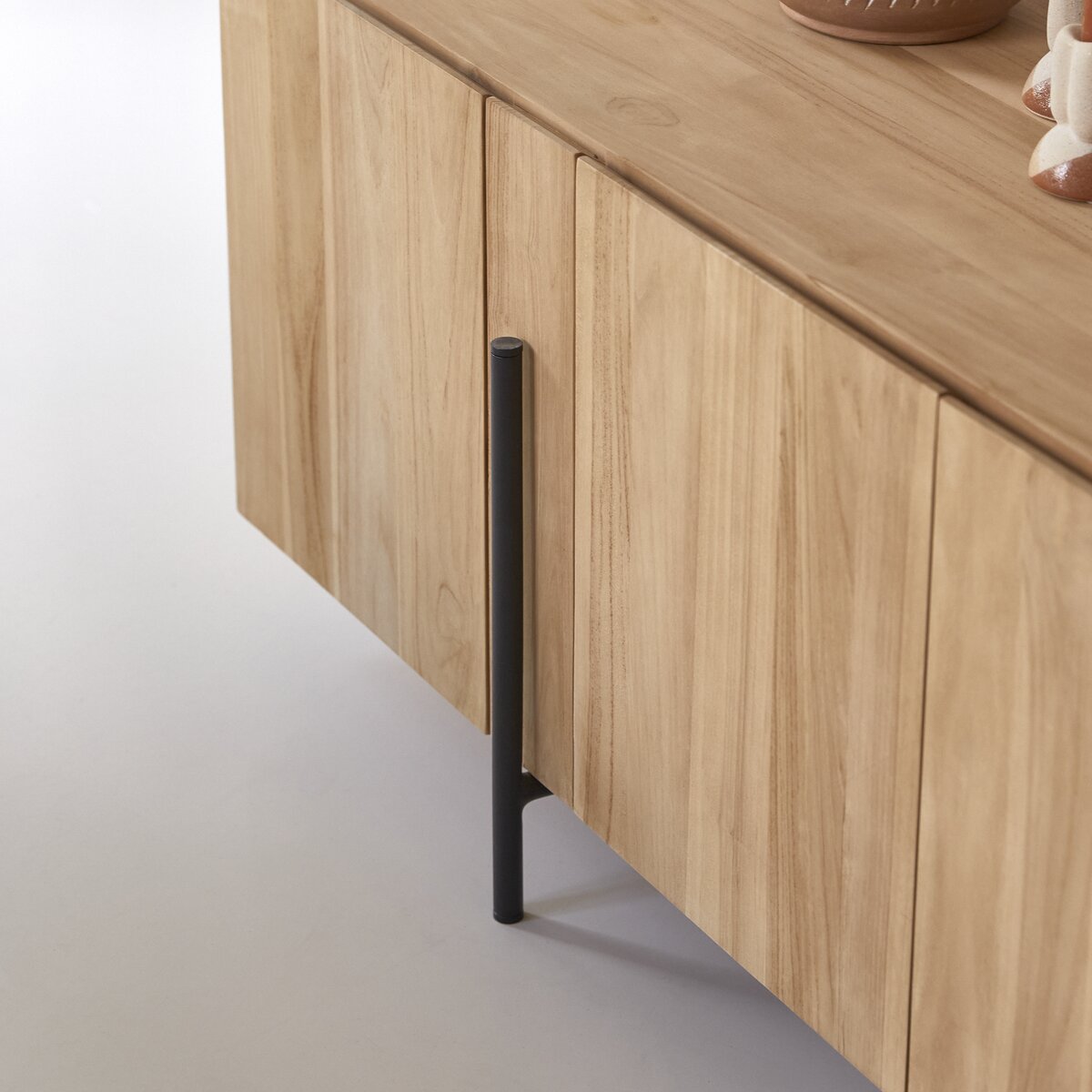 Honorine - Buffet bas en teck massif 165 cm Honorine - Buffet bas en teck massif 165 cm