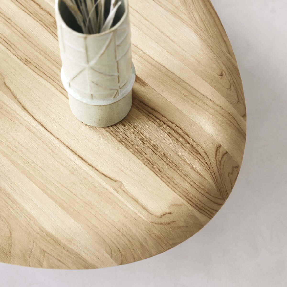 Honorine - Table basse ovale en teck massif Honorine - Table basse ovale en teck massif