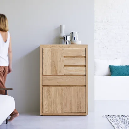 Credenza in quercia massello 150 cm Luce - Mobili portaoggetti per la sala  da pranzo - Tikamoon