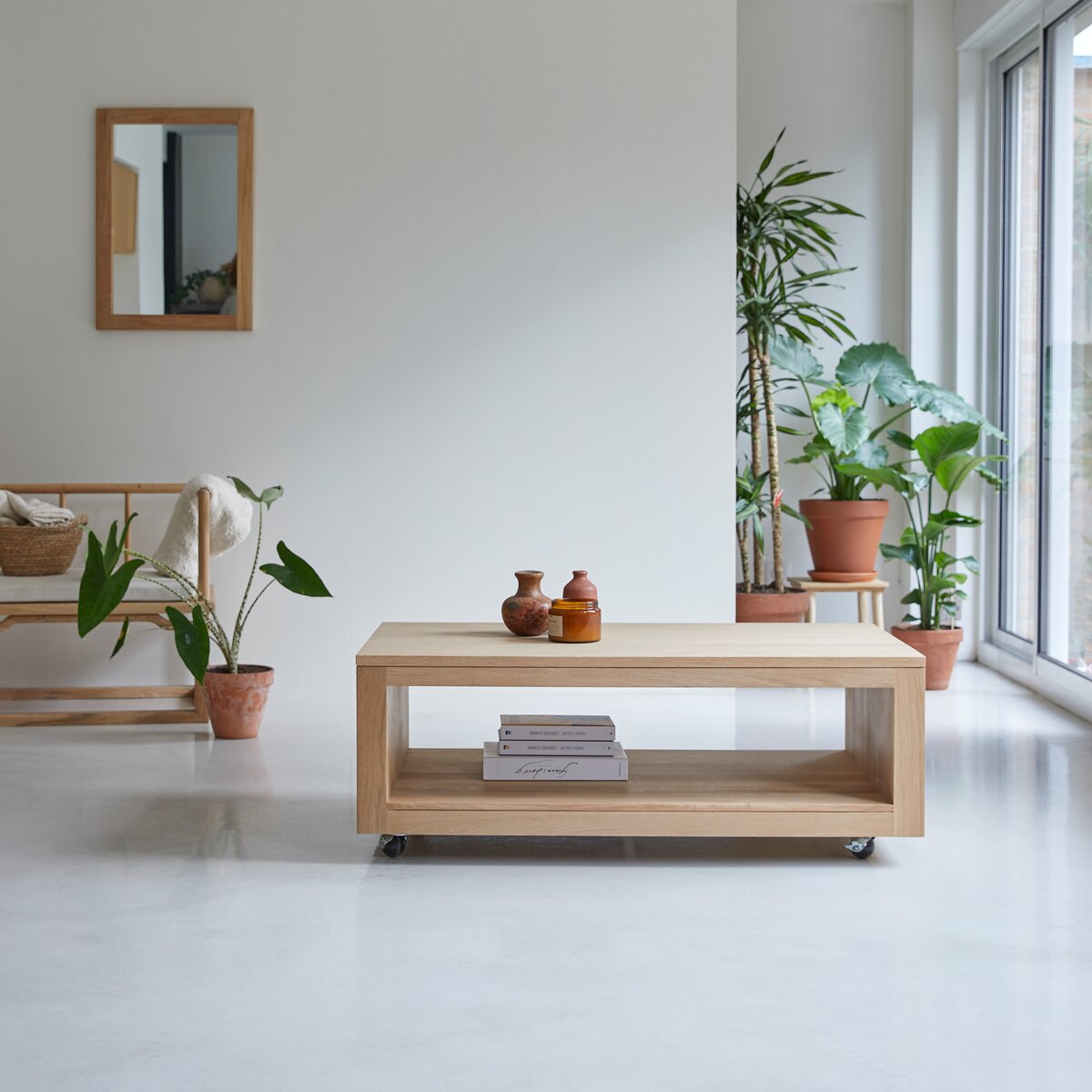 Anoa - Solid oak rectangular coffee table