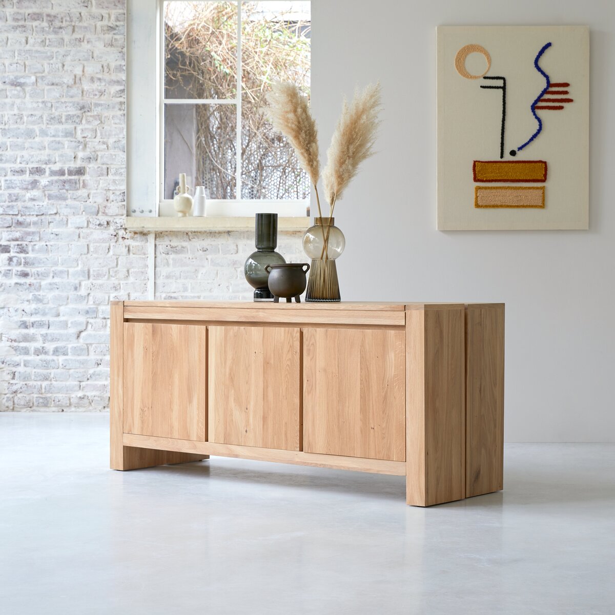 Wooden sideboard store table