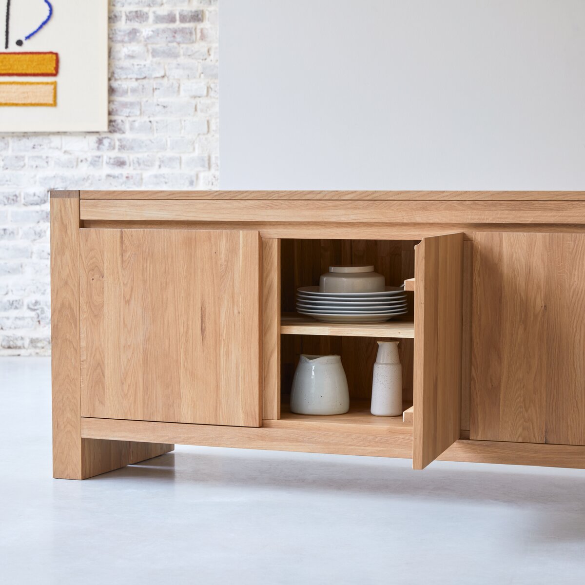 Eden - Buffet aus massivem Eichenholz 210 cm Eden - Buffet aus massivem Eichenholz 210 cm