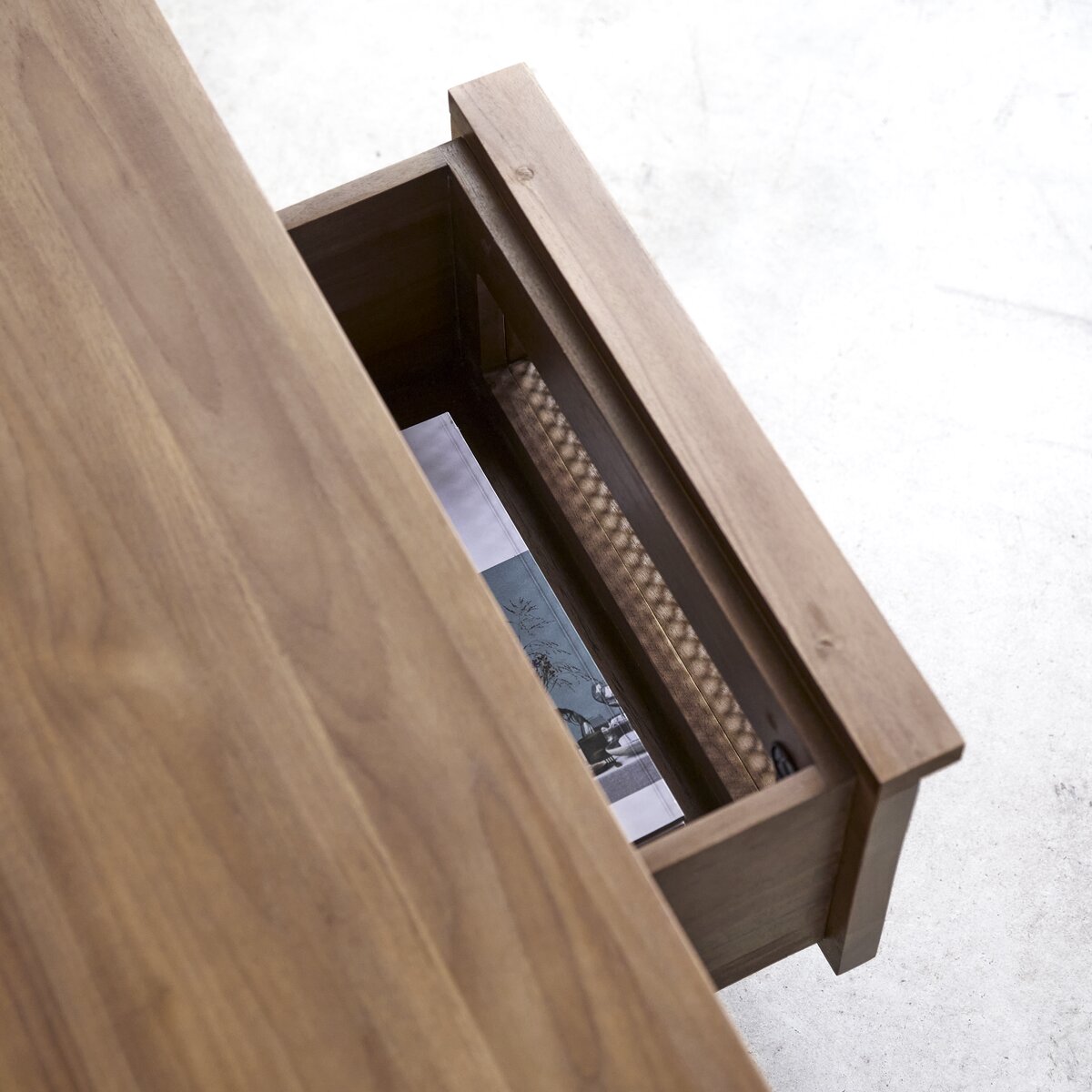 Roots - Solid reclaimed teak and canework TV Stand 160 cm Roots - Solid reclaimed teak and canework TV Stand 160 cm