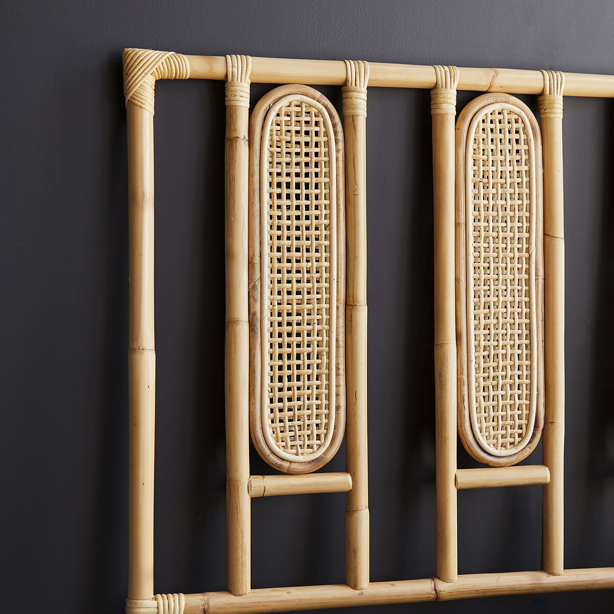 Paulette - Testiera letto in rattan incannicciato 160 cm Paulette - Testiera letto in rattan incannicciato 160 cm