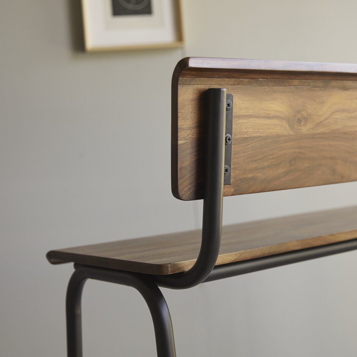 Talia - Solid sheesham and metal tall Bench Talia - Solid sheesham and metal tall Bench