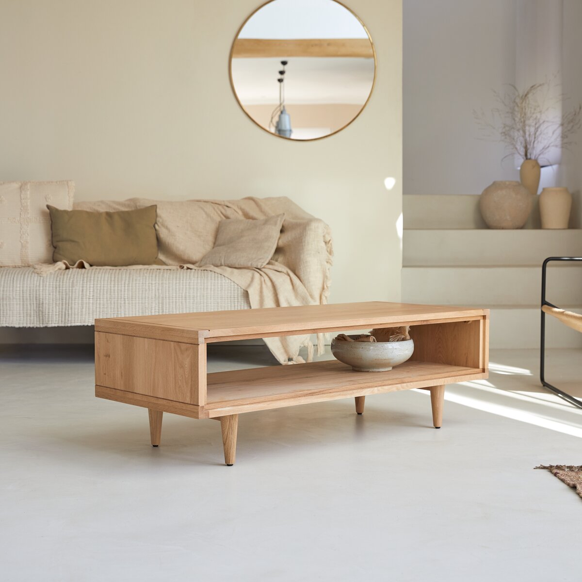 Oak look outlet coffee table