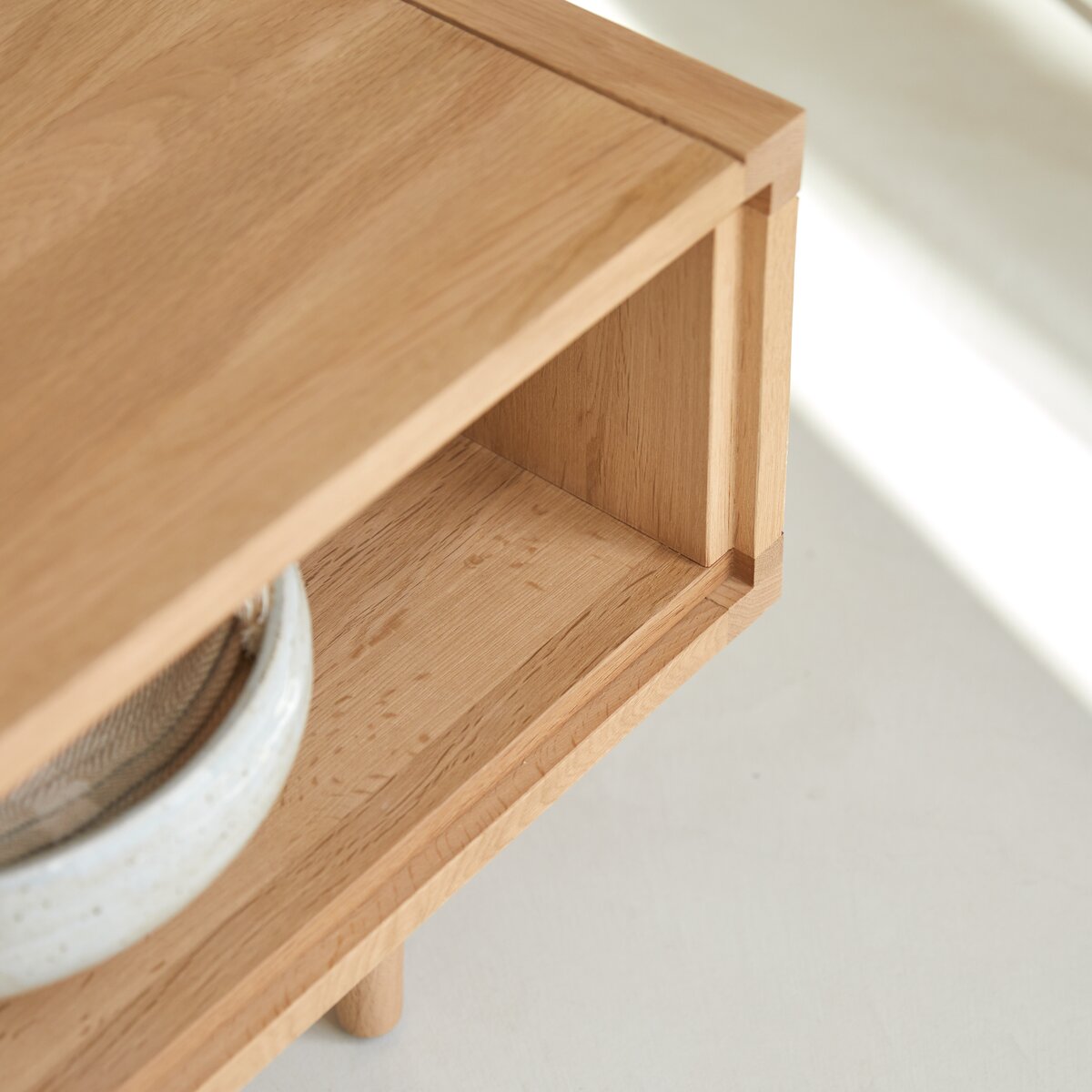 Grenenhouten salontafel met lade - meubels outlet