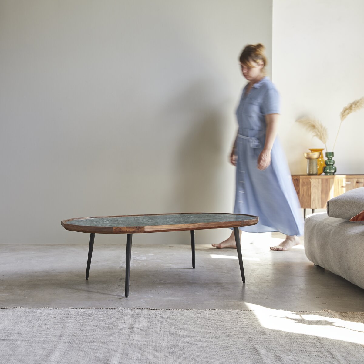Jade - Solid sheesham and marble Coffee Table Jade - Solid sheesham and marble Coffee Table