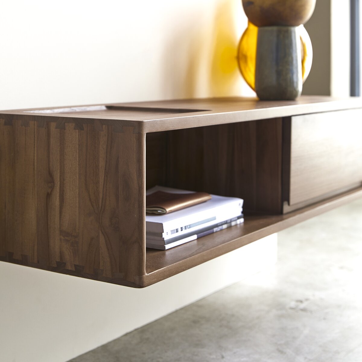 Circa - TV Schrank aus massivem Teakholz 1 Schublade 110 cm Circa - TV Schrank aus massivem Teakholz 1 Schublade 110 cm
