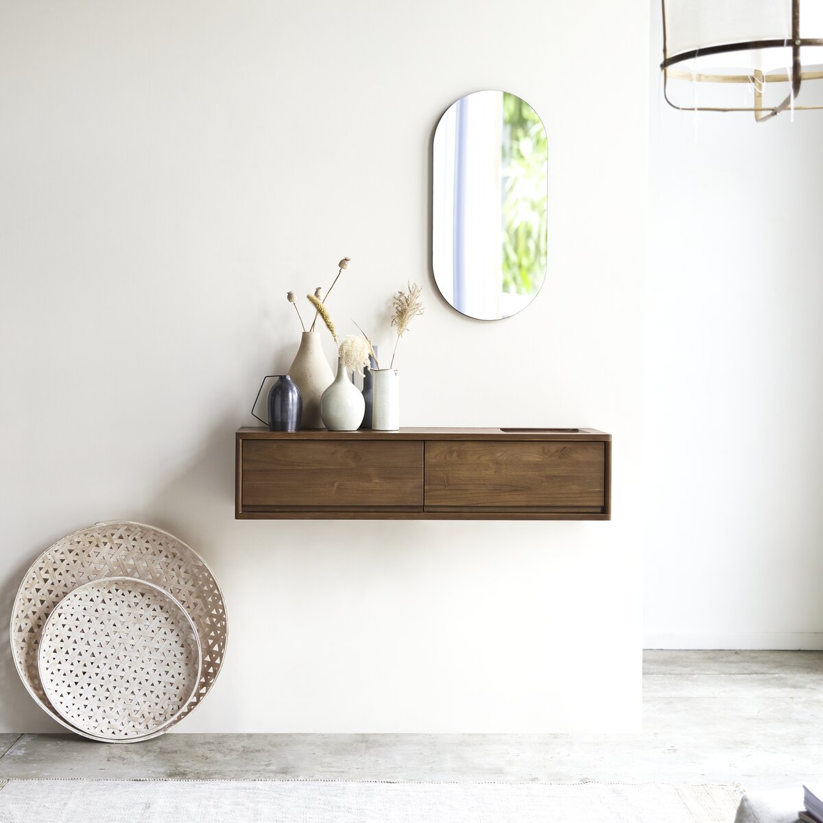 Circa - Consolle 2 cassetti in teak massello Circa - Consolle 2 cassetti in teak massello