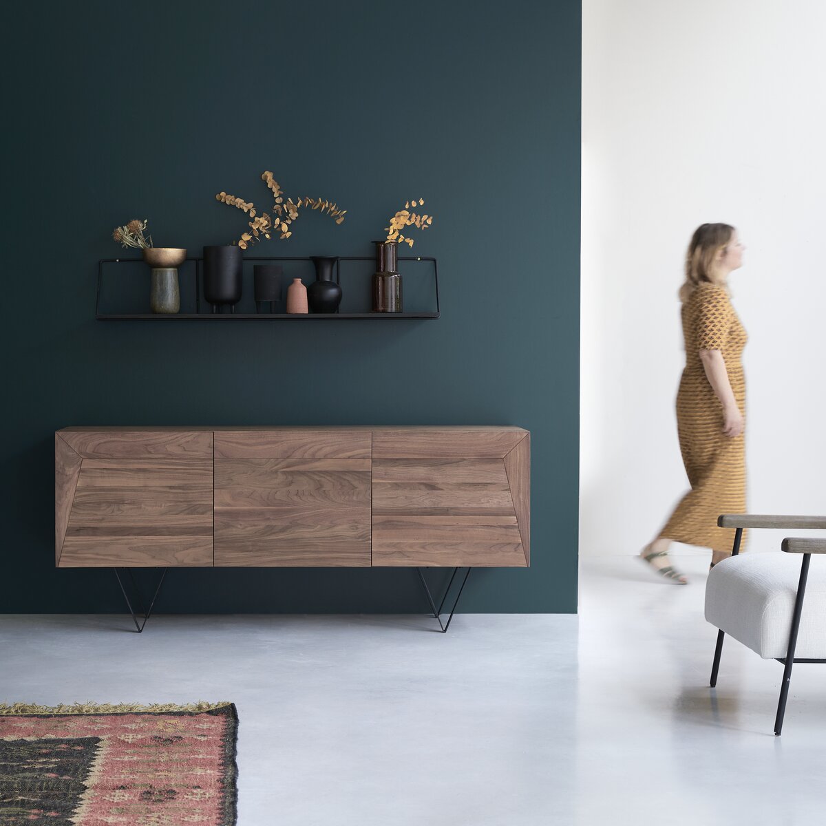 Metric - Buffet en noyer massif 175 cm Metric - Buffet en noyer massif 175 cm