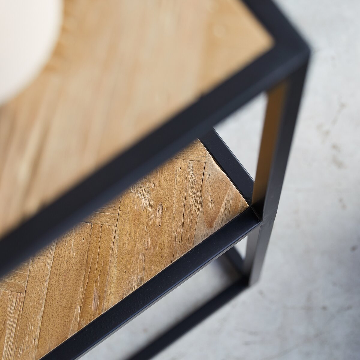 Isak - Solid elm and metal Console table Isak - Solid elm and metal Console table