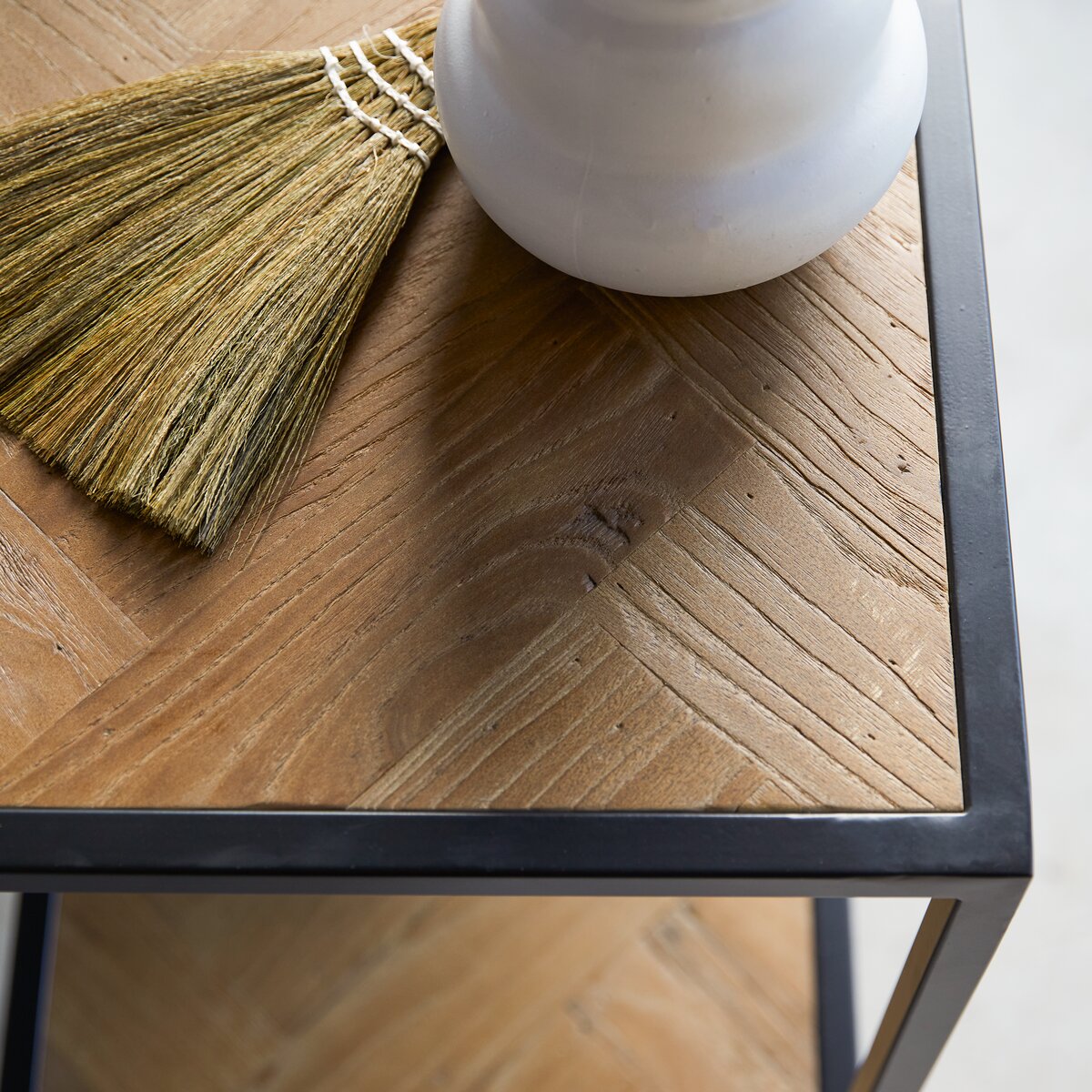 Isak - Solid elm and metal Console table Isak - Solid elm and metal Console table