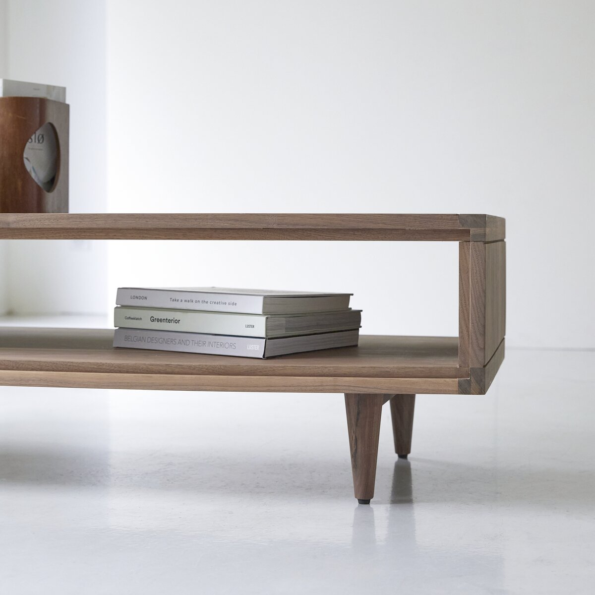 Mesa baja de madera de roble 120x50 cm - Mobiliario de salón - Tikamoon