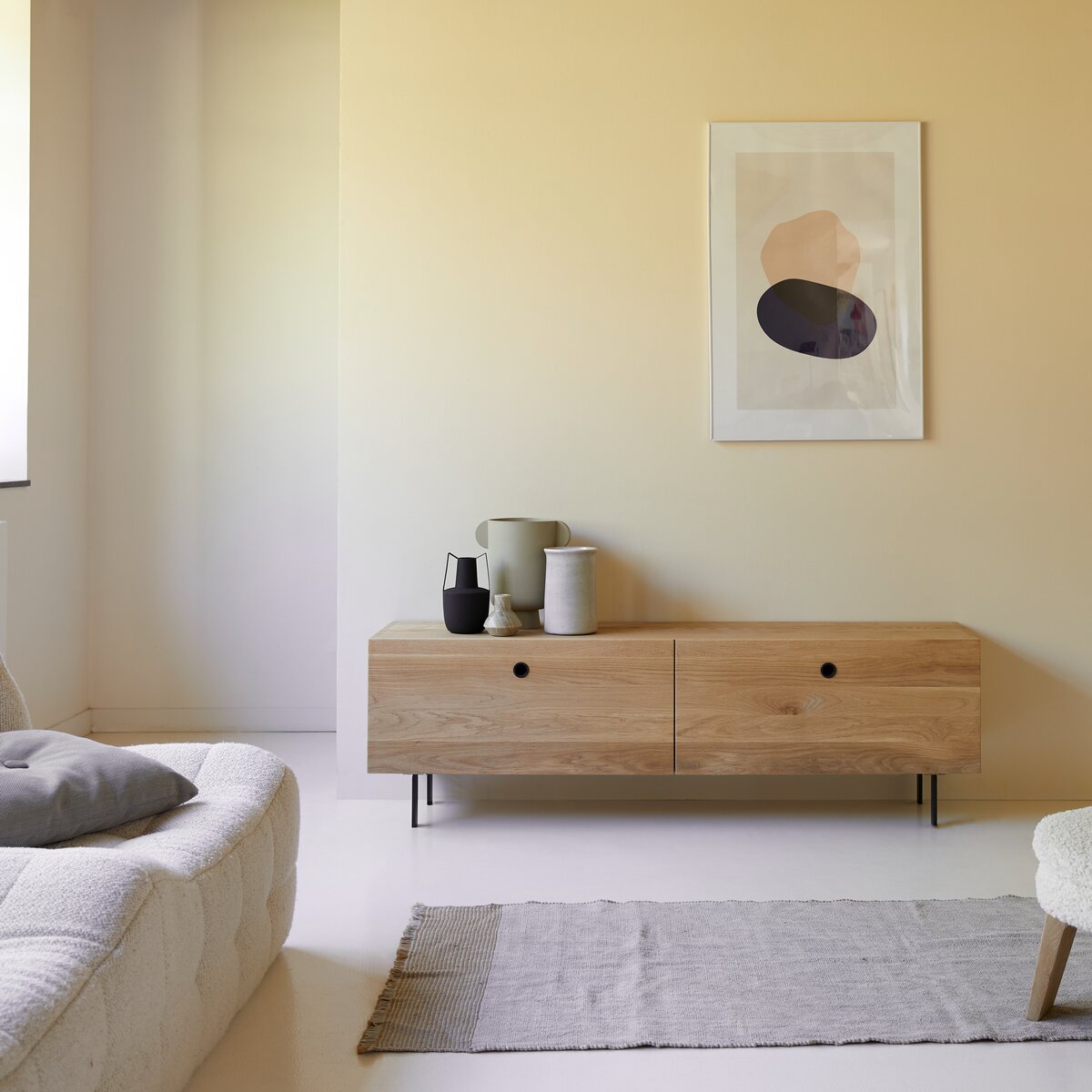 Jeanne - Mueble de TV de roble macizo 160 cm Jeanne - Mueble de TV de roble macizo 160 cm