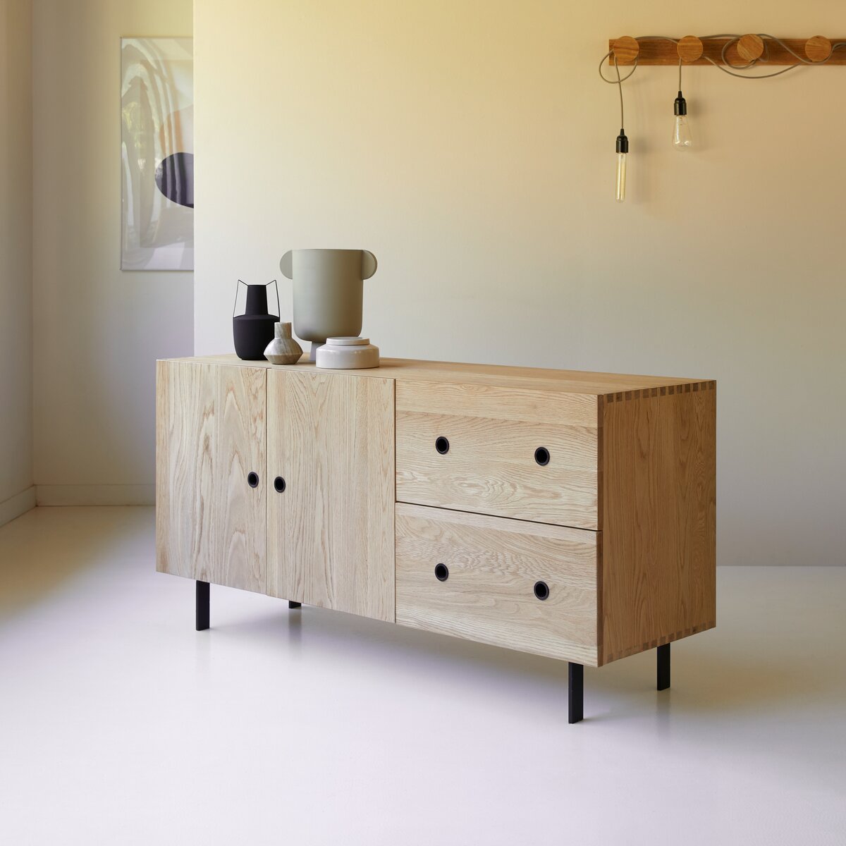 Credenza in quercia massello 150 cm Luce - Mobili portaoggetti per la sala  da pranzo - Tikamoon