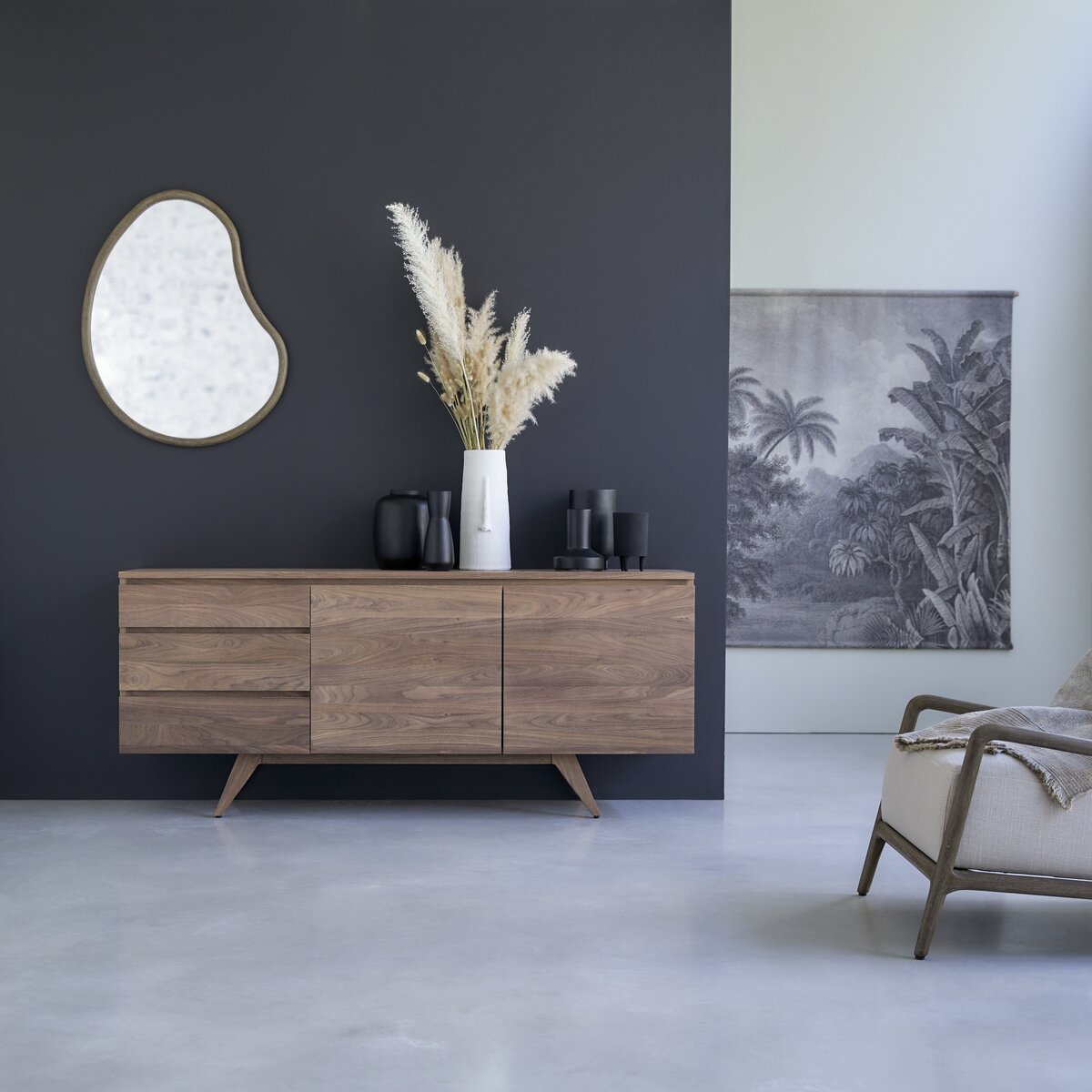 Esmée - Buffet en noyer massif 180 cm Esmée - Buffet en noyer massif 180 cm