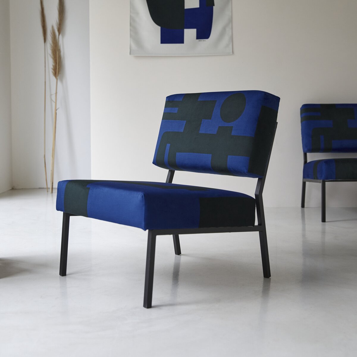 Barbican - Fauteuil français bleu Barbican - Fauteuil français bleu