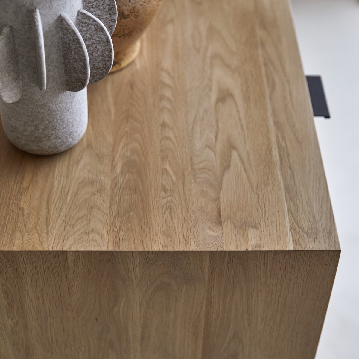 Commode en chêne massif 3 tiroirs - Mobilier chambre salon - Tikamoon