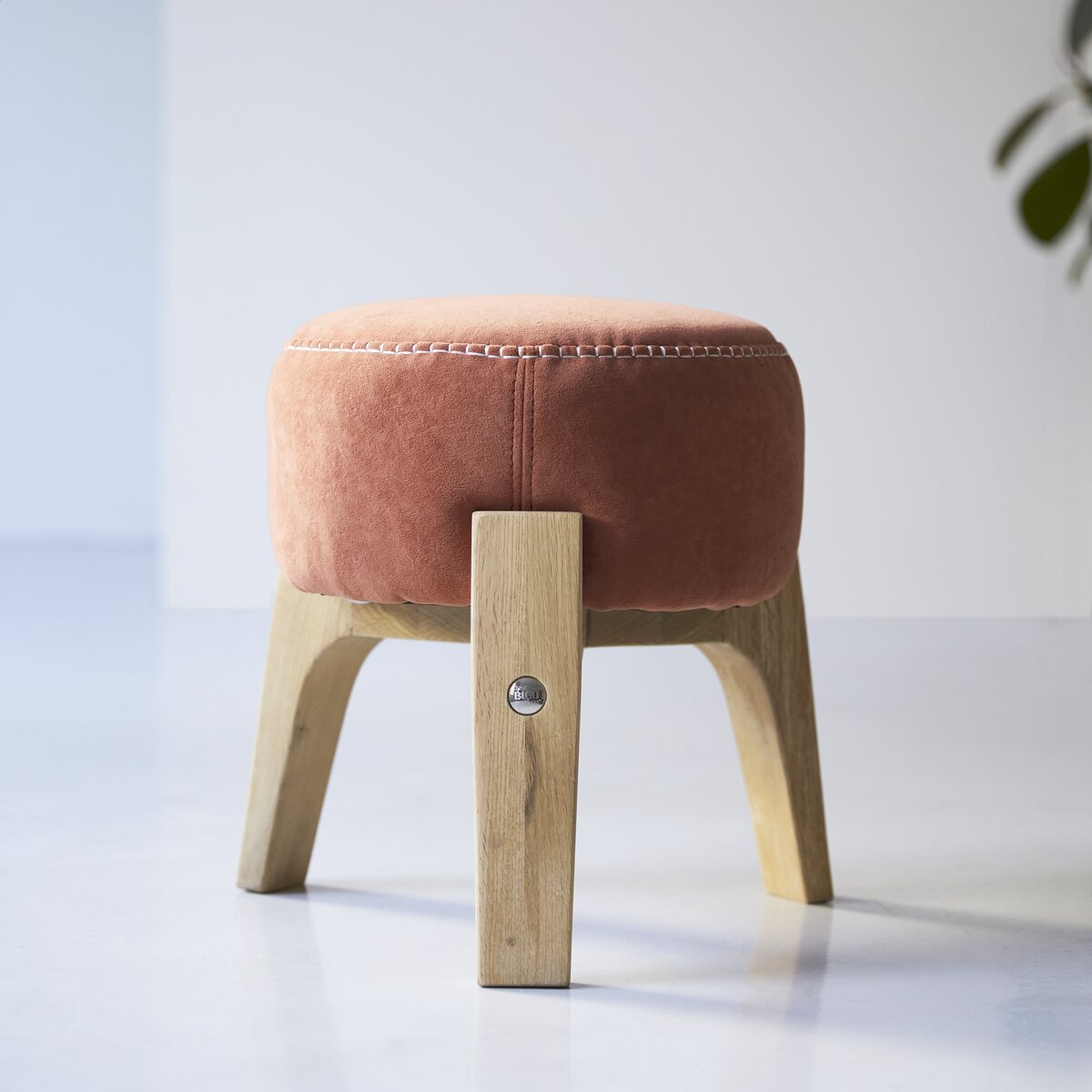 Drum - Pouf S Sienna en chêne massif Drum - Pouf S Sienna en chêne massif
