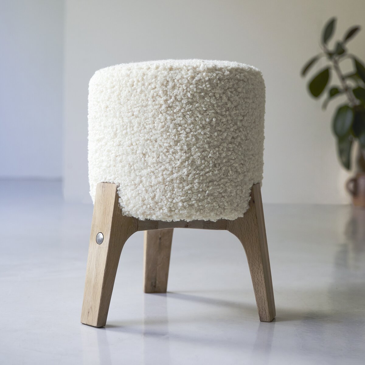Drum - Pouf M Himalaya en chêne massif Drum - Pouf M Himalaya en chêne massif
